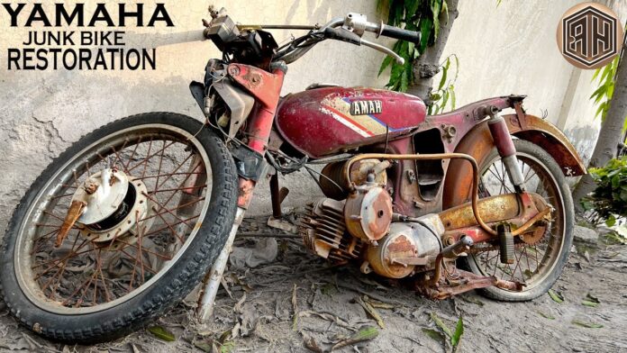 Vintage Yamaha Bike Restoration from Rusted to Restored